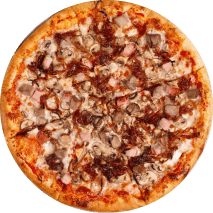 ET's BBQ chicken pizza