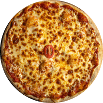 ET's double cheese pizza
